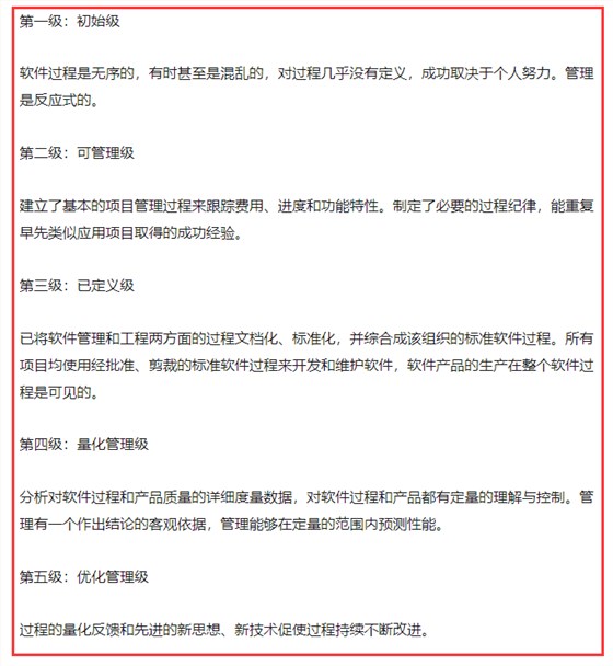 cmmi的五個級別到底是什么？做cmmi認證怎么選級別？有標準嗎？