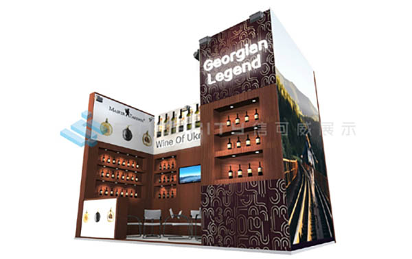 2018中國(廣州)國際名酒展18平展臺(tái)設(shè)計(jì)效果圖 2018中國(廣州)國際名酒展18平展臺(tái)設(shè)計(jì)效果圖