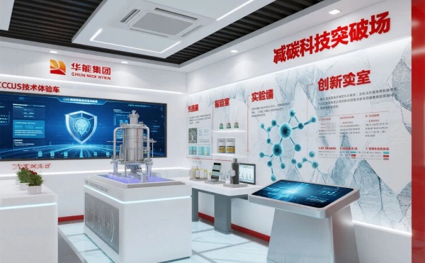 華能環?？萍颊箯d里能摸到風、看到魚，還能穿越到 2050