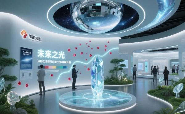 華能環?？萍颊箯d里能摸到風、看到魚，還能穿越到 2050