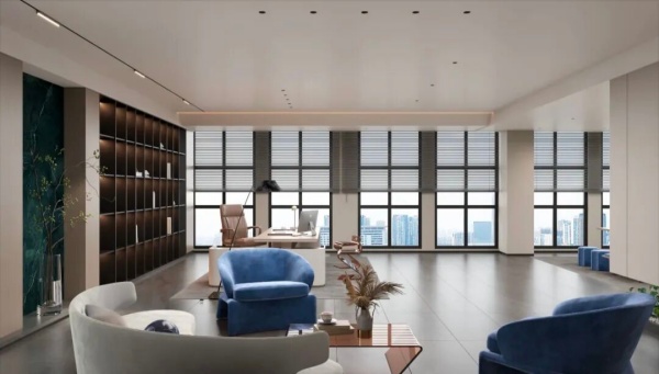 元創(chuàng)控股企業(yè)總部辦公室展廳設計