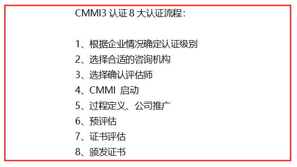 CMMI3認(rèn)證8大認(rèn)證流程，完成這八步，證書就到手啦！