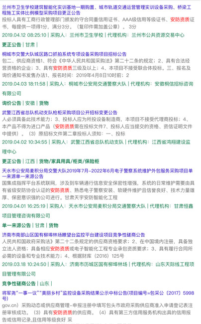 做安防資質(zhì)認(rèn)證能接怎樣的項(xiàng)目？有作用嗎？能中標(biāo)嗎？