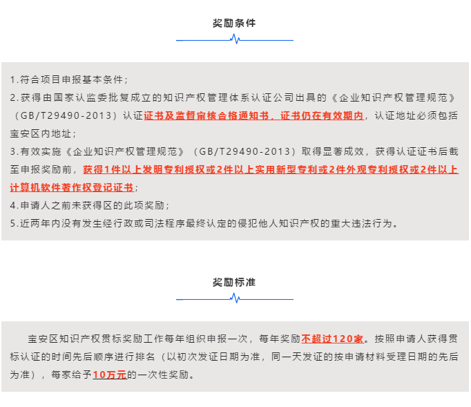 一圖掌握2020年寶安區(qū)貫標(biāo)補(bǔ)貼申報(bào)條件及獎(jiǎng)勵(lì)標(biāo)準(zhǔn)！