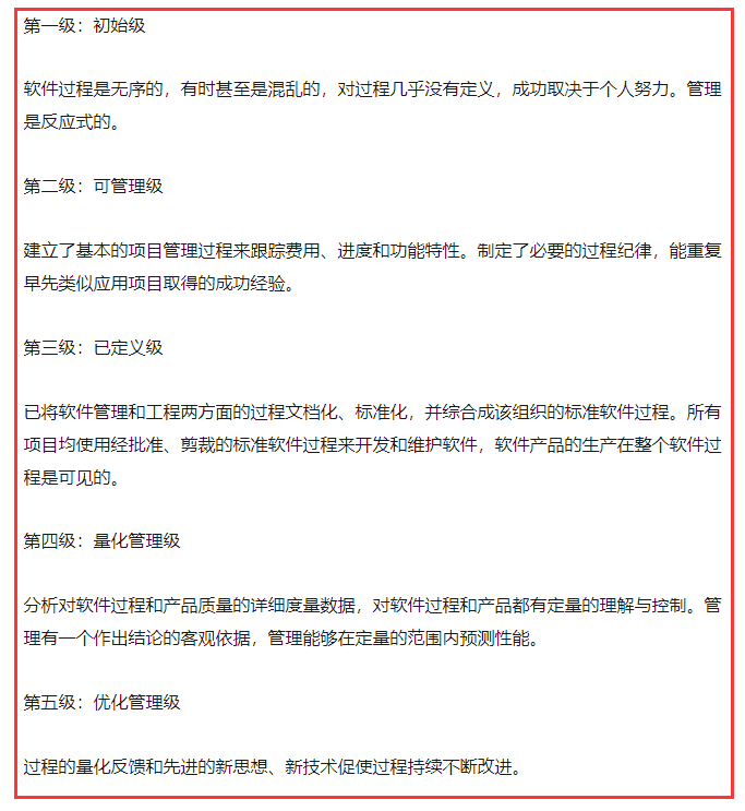 cmmi的五個級別到底是什么？做cmmi認(rèn)證怎么選級別？有標(biāo)準(zhǔn)嗎？